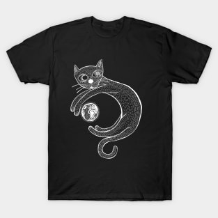 The Universe is a Cat (White) T-Shirt